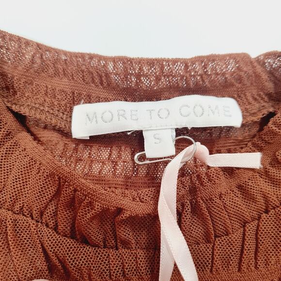 MORE TO COME Maxine Ruched Pant Set in Brown Small - Picture 11 of 14